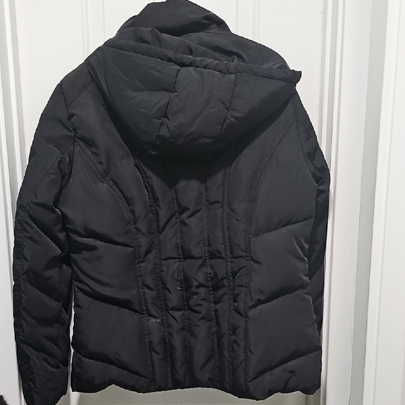 Calvin Klein Black Puffer Jacket with High Collar - Picture 2 of 4